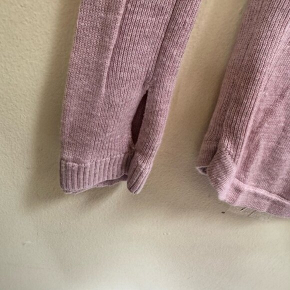 Lululemon Hello Aloe Pullover Sweater Silk Crew Tunic Knit Lightweight Rose Top - Picture 12 of 16